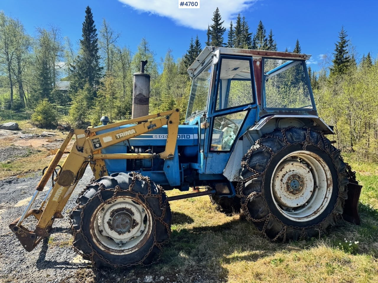 1978 Ford 6600 4x4 w/ Front Loader, Bucket, Twin Wheels and Winch. - Farm tractor: picture 1 1978 Ford 6600 4x4 w/ Front Loader, Bucket, Twin Wheels and Winch. - Farm tractor: picture 1