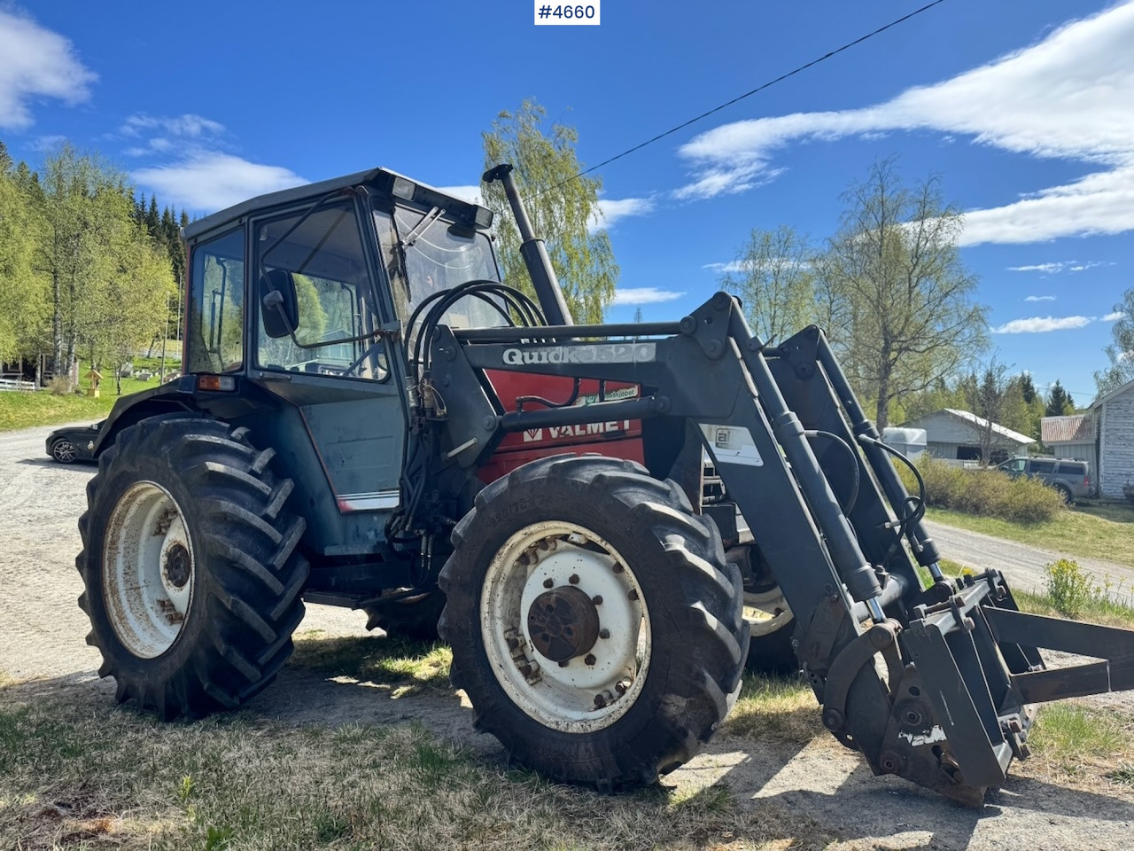 1989 Valmet 455 4x4 w/ Front loader - Farm tractor: picture 4 1989 Valmet 455 4x4 w/ Front loader - Farm tractor: picture 4