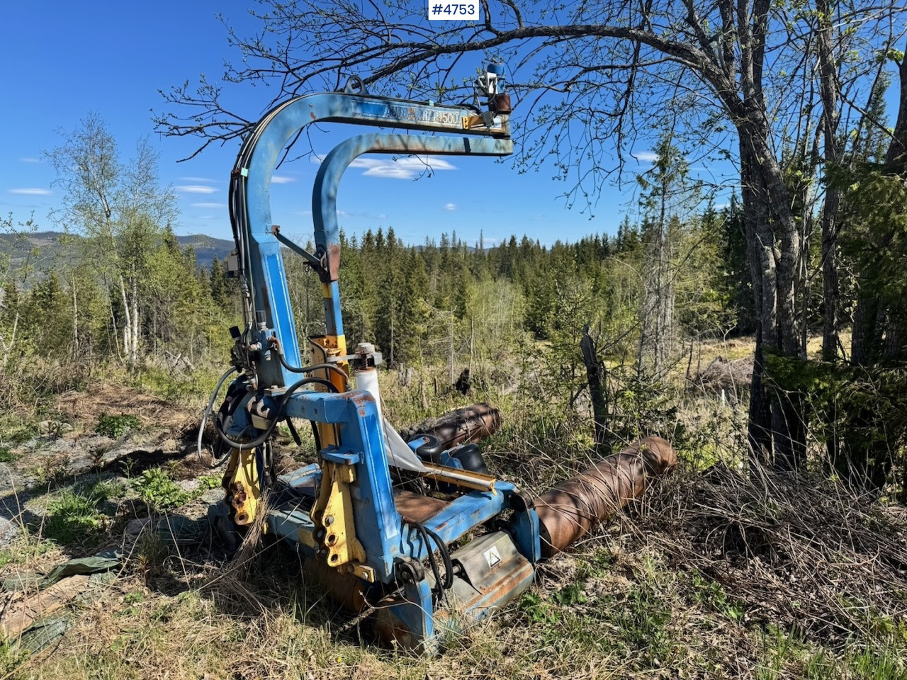 1991 Tellefsdal Autowrap 1500 Round bale wrapper w/ Control box. - Hay and forage equipment: picture 1 1991 Tellefsdal Autowrap 1500 Round bale wrapper w/ Control box. - Hay and forage equipment: picture 1