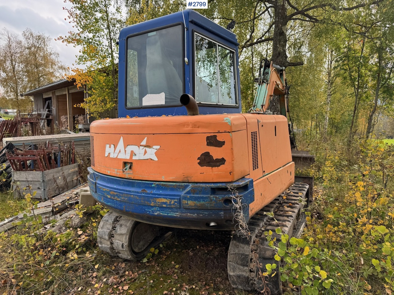 1992 Hanix H45 w/ 4 drawers and spike hammer - Mini excavator: picture 3 1992 Hanix H45 w/ 4 drawers and spike hammer - Mini excavator: picture 3