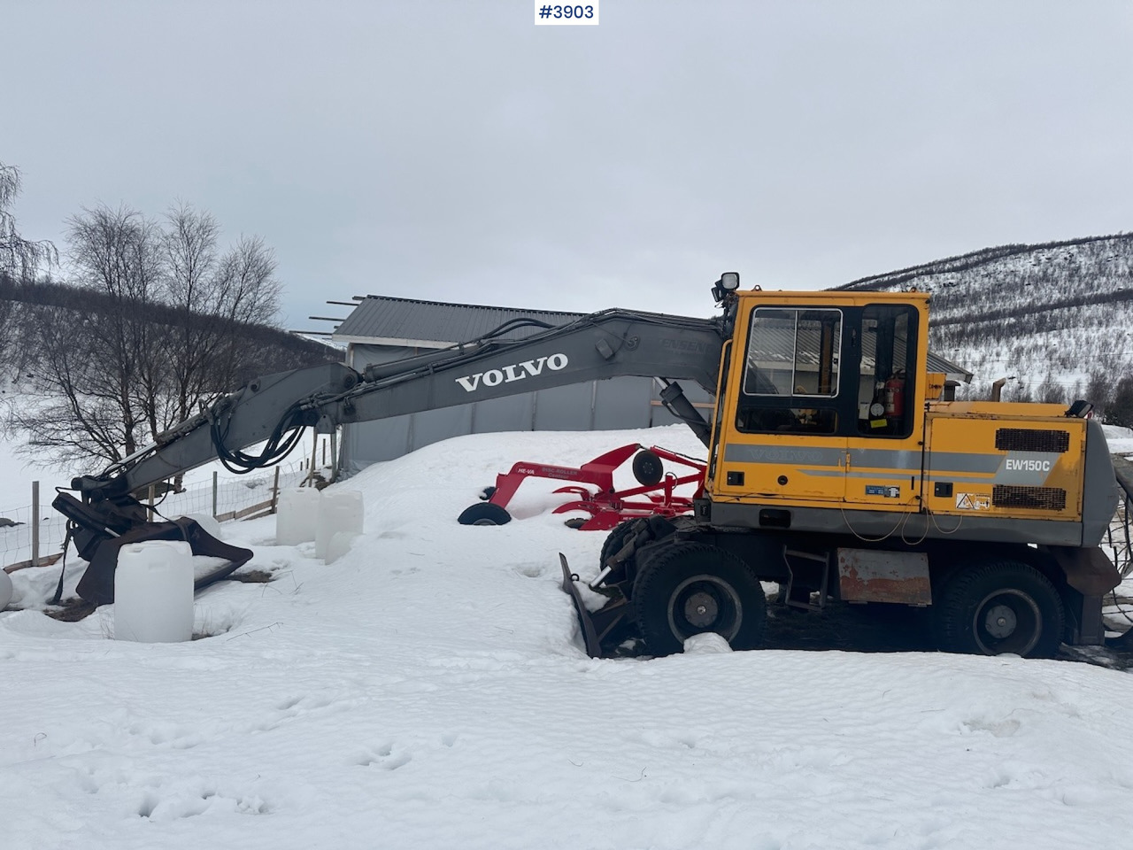 1998 Volvo EW150C wheel digger rep object w/ sanding bucket - Excavator: picture 3 1998 Volvo EW150C wheel digger rep object w/ sanding bucket - Excavator: picture 3