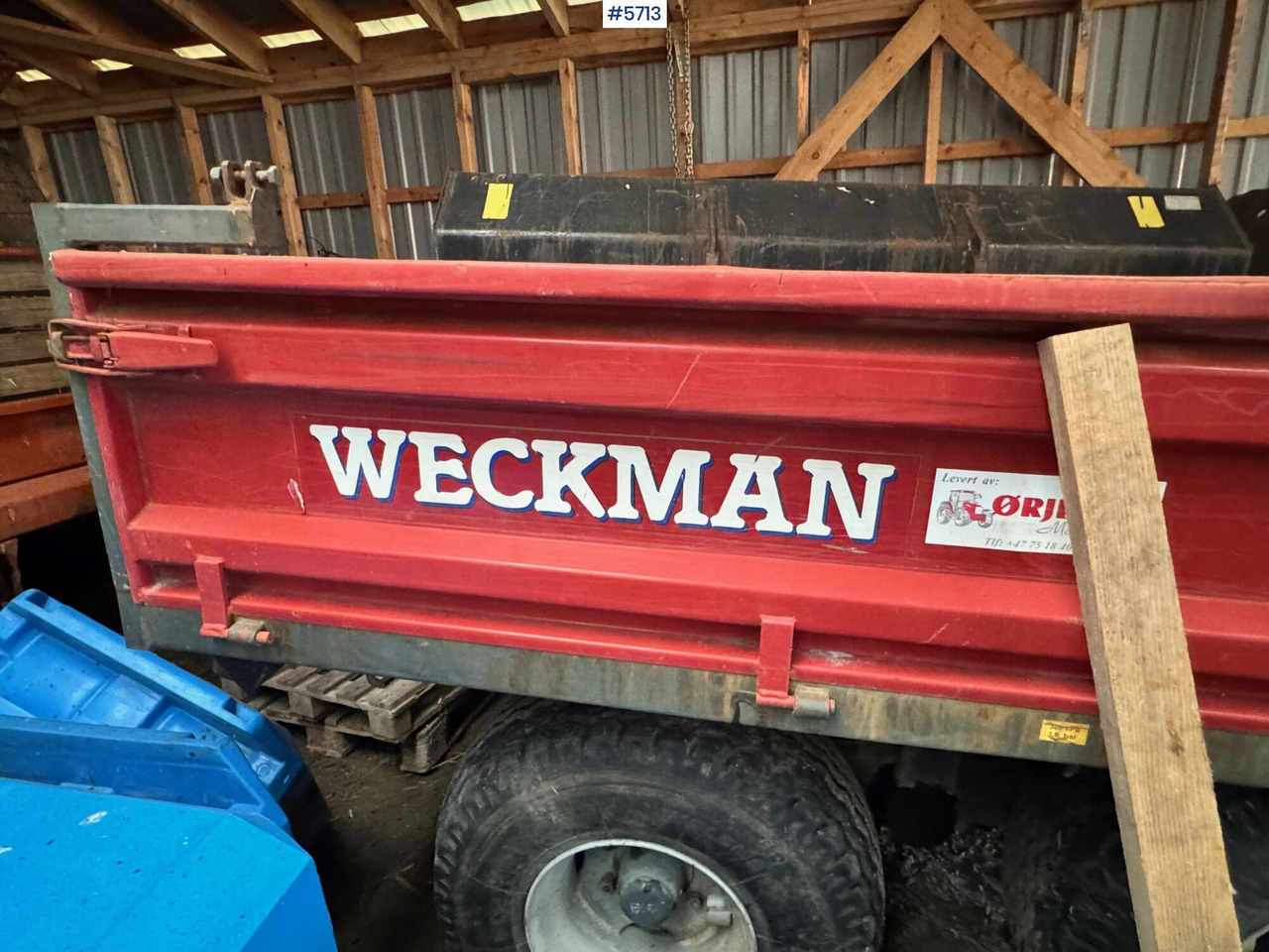 2006 Weckman WS100 dump trailer - Farm tipping trailer/ Dumper: picture 5 2006 Weckman WS100 dump trailer - Farm tipping trailer/ Dumper: picture 5