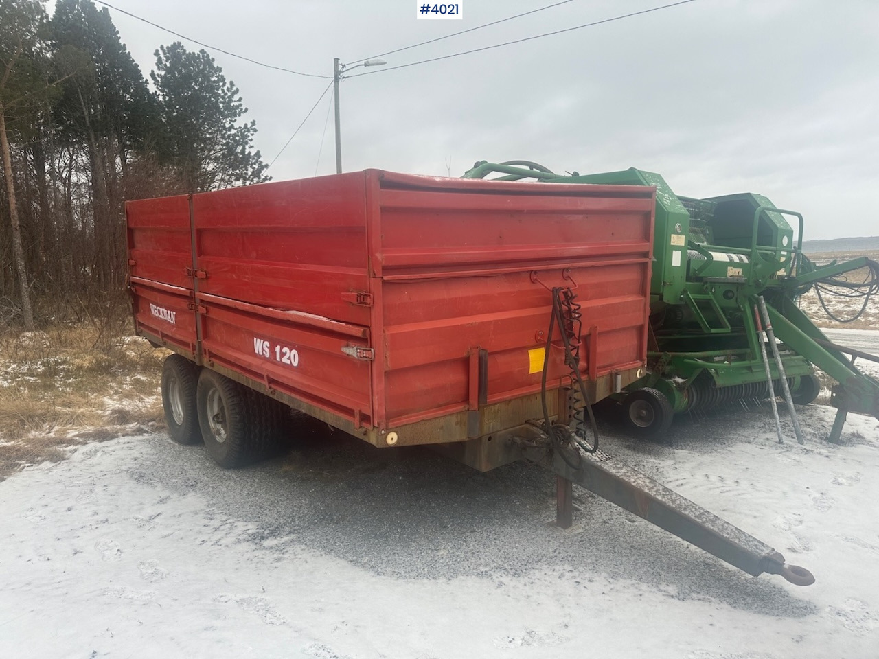2006 Weckman WS120 traktorhenger m/ rundballegrinder og toppkarmer. - Farm trailer: picture 1 2006 Weckman WS120 traktorhenger m/ rundballegrinder og toppkarmer. - Farm trailer: picture 1
