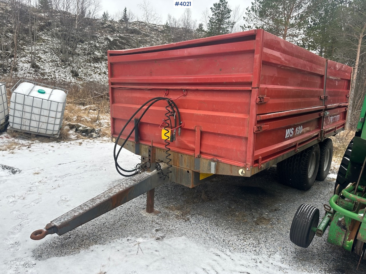 2006 Weckman WS120 traktorhenger m/ rundballegrinder og toppkarmer. - Farm trailer: picture 2 2006 Weckman WS120 traktorhenger m/ rundballegrinder og toppkarmer. - Farm trailer: picture 2