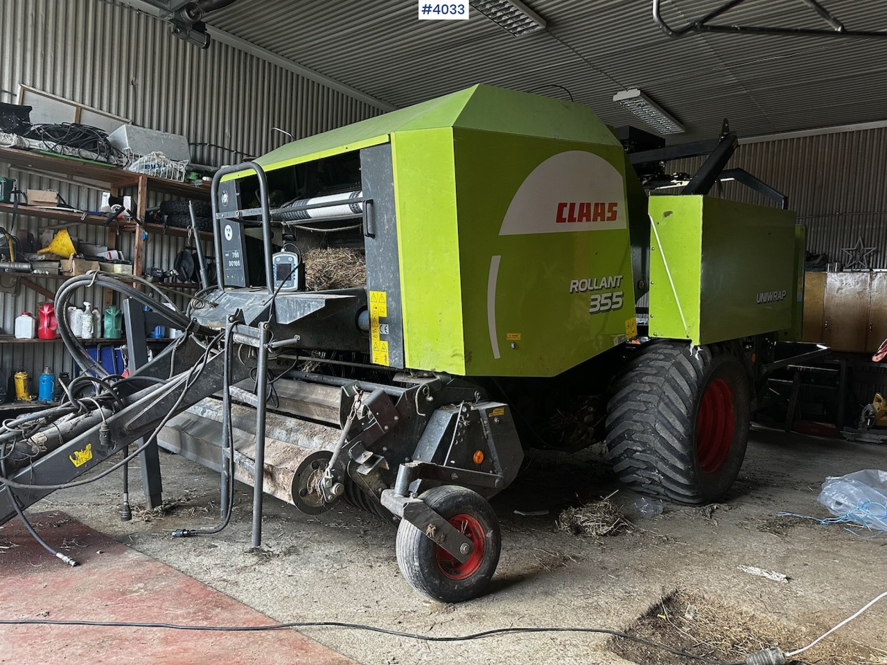 2008 Claas rollant 355 uniwrap round baler press - Hay and forage equipment: picture 3 2008 Claas rollant 355 uniwrap round baler press - Hay and forage equipment: picture 3
