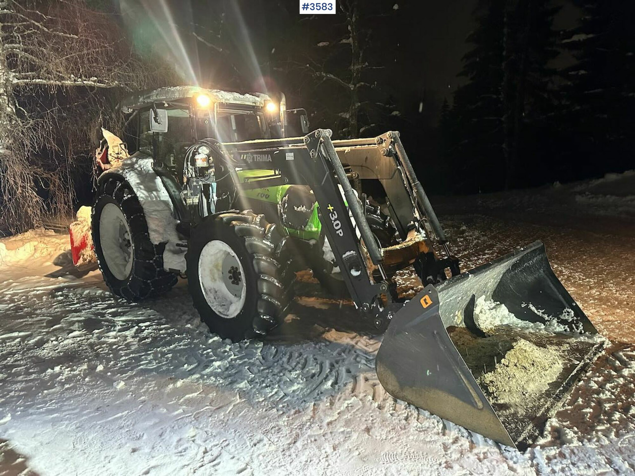 2008 Deutz-Fahr Agrofarm 100 traktor w/ Trima Front loader. See hours! - Farm tractor: picture 1 2008 Deutz-Fahr Agrofarm 100 traktor w/ Trima Front loader. See hours! - Farm tractor: picture 1