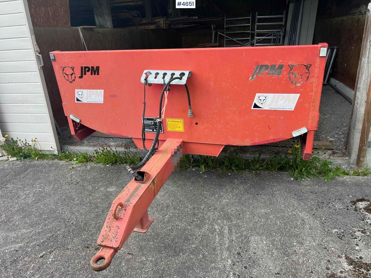 2012 2 axle JPM Machine trailer - Low loader trailer: picture 4 2012 2 axle JPM Machine trailer - Low loader trailer: picture 4