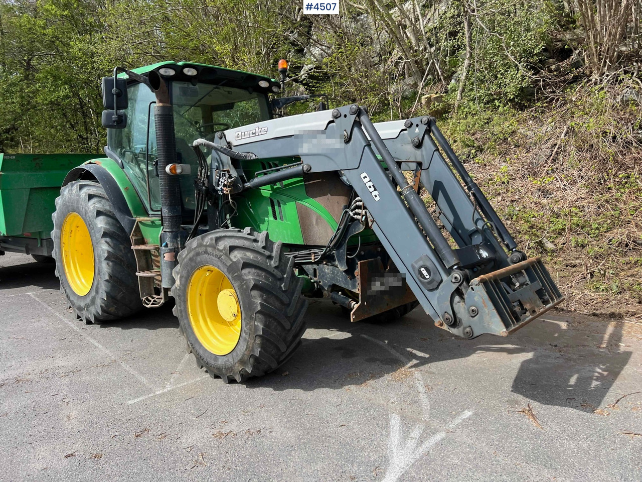 2012 John Deere 6140R w/ front loader and 2020 Foss-Eik 5.150 dump trailer - Farm tractor: picture 2 2012 John Deere 6140R w/ front loader and 2020 Foss-Eik 5.150 dump trailer - Farm tractor: picture 2