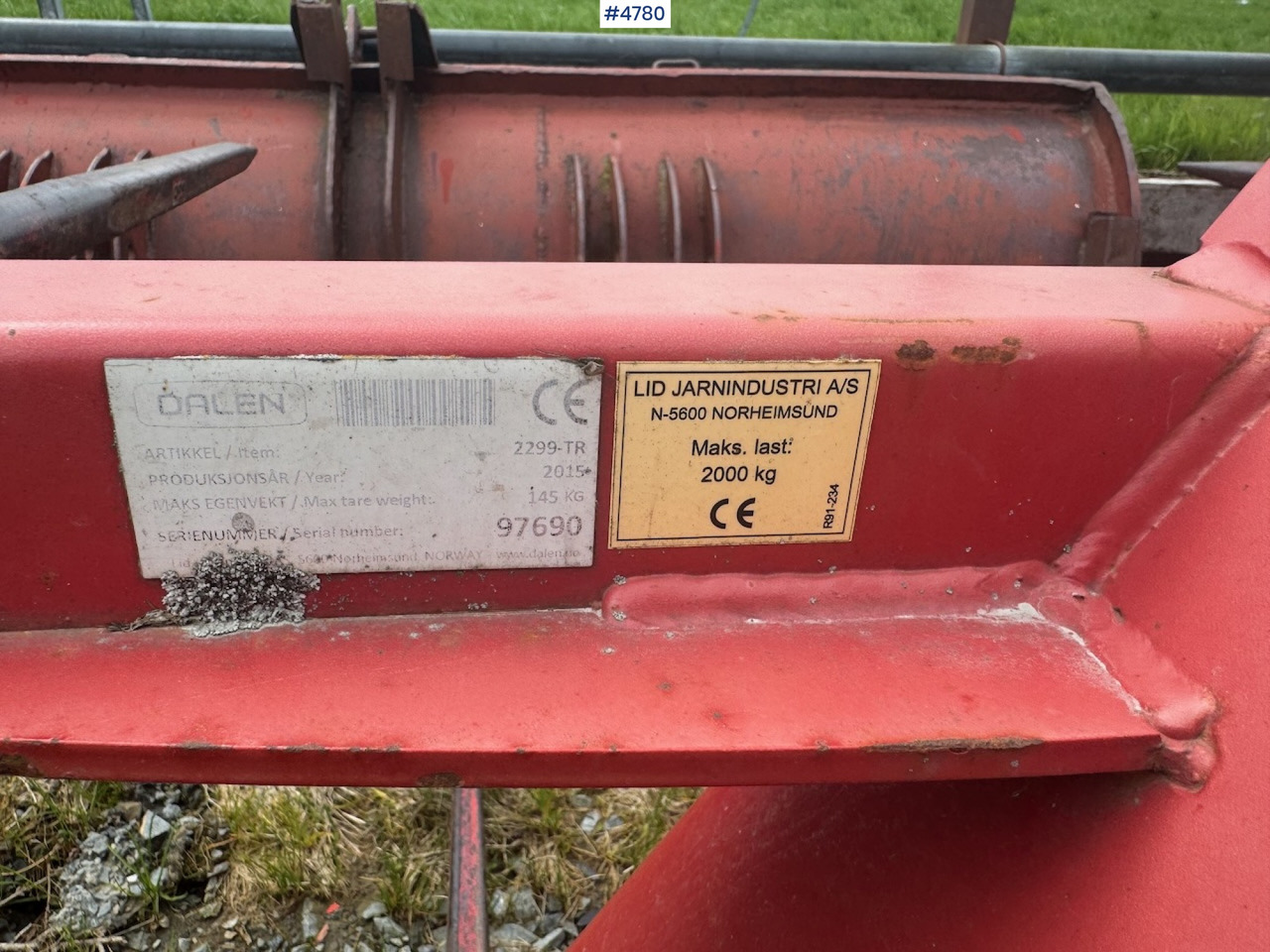 2015 Dalen 2299-TR Bale spear - Hay and forage equipment: picture 5 2015 Dalen 2299-TR Bale spear - Hay and forage equipment: picture 5