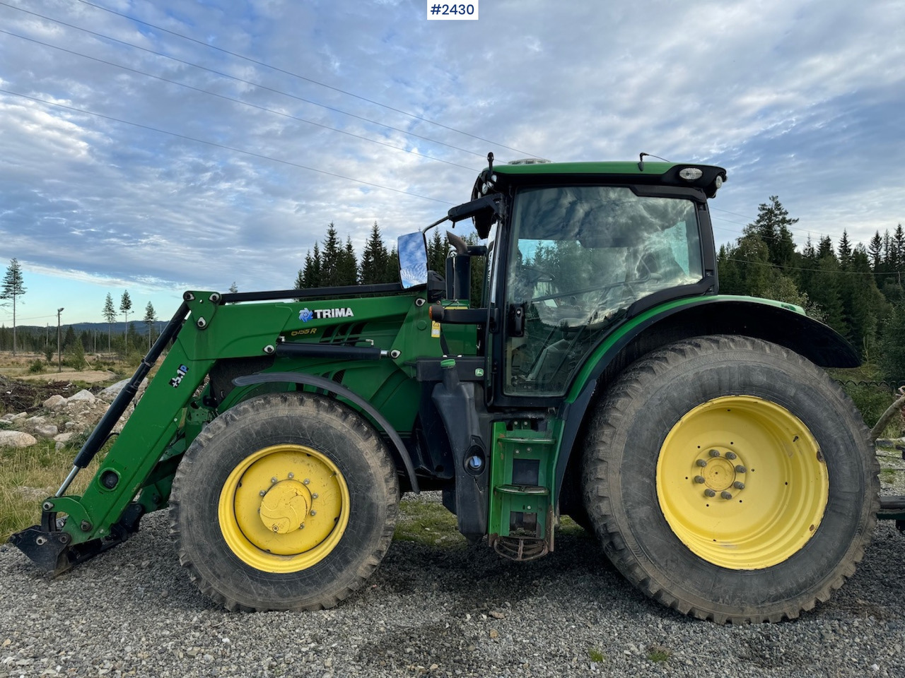 2016 John Deere 6155R w/ Trima front loader - Farm tractor: picture 2 2016 John Deere 6155R w/ Trima front loader - Farm tractor: picture 2