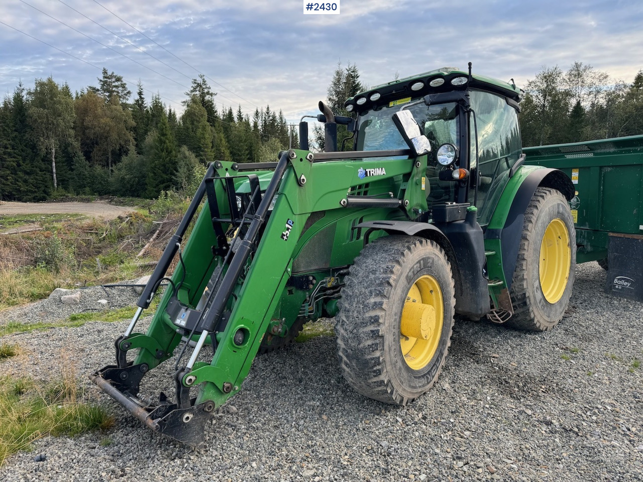 2016 John Deere 6155R w/ Trima front loader - Farm tractor: picture 1 2016 John Deere 6155R w/ Trima front loader - Farm tractor: picture 1