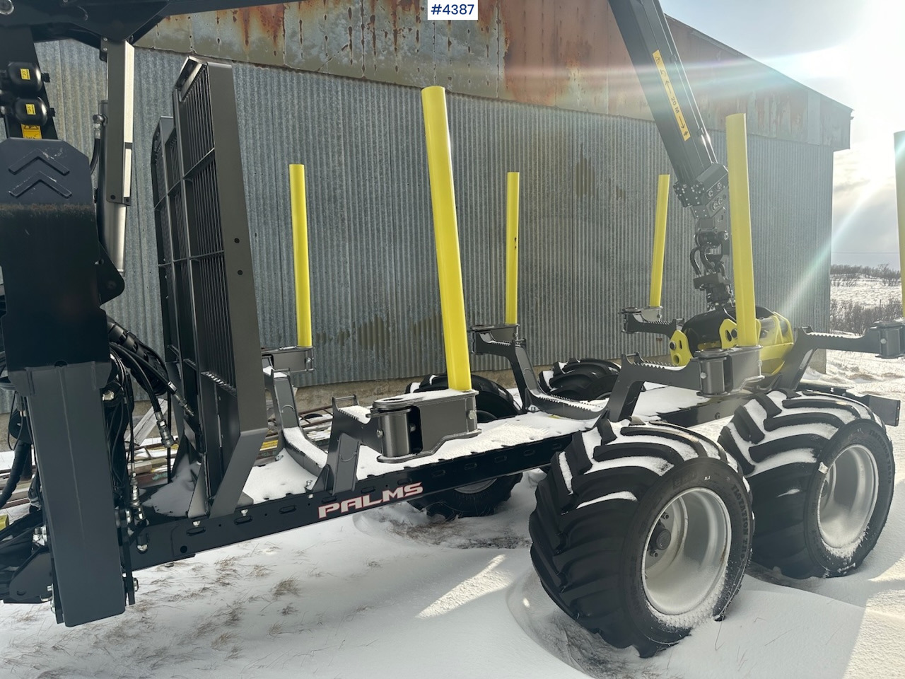2023 Palms u12 timber trailer w/ Palms 5,85 krane. Never used. - Timber trailer: picture 4 2023 Palms u12 timber trailer w/ Palms 5,85 krane. Never used. - Timber trailer: picture 4