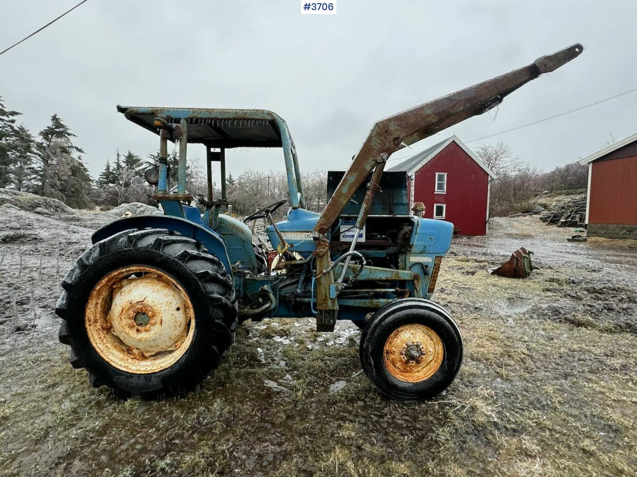 Ca. 1966 Ford Dexta 2000 m/ frontlaster og skuffe - Farm tractor: picture 1 Ca. 1966 Ford Dexta 2000 m/ frontlaster og skuffe - Farm tractor: picture 1