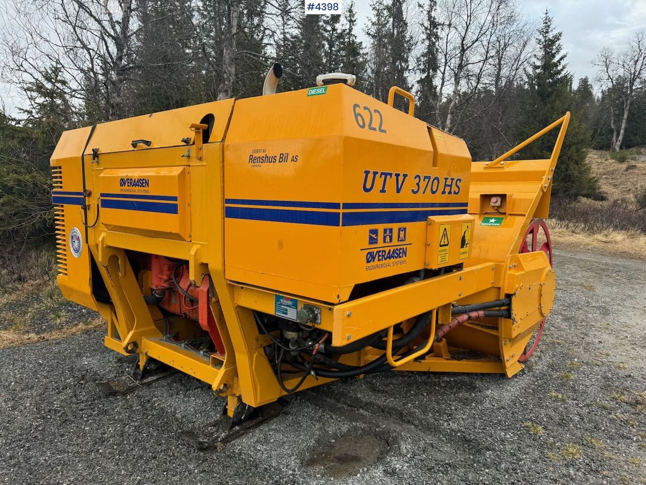 1991 Øveraasen UTV 370 HS Front Mill - Municipal/ Special vehicle: picture 1 1991 Øveraasen UTV 370 HS Front Mill - Municipal/ Special vehicle: picture 1