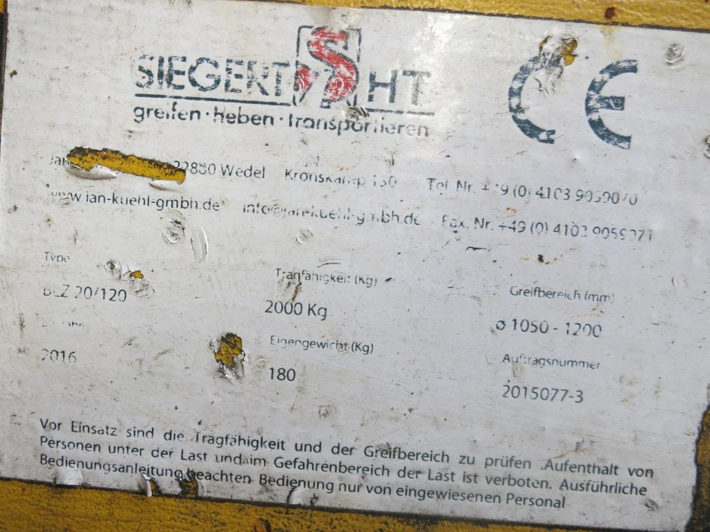SIEGERT SHT BLZ 20- 120 - Grapple: picture 2 SIEGERT SHT BLZ 20- 120 - Grapple: picture 2