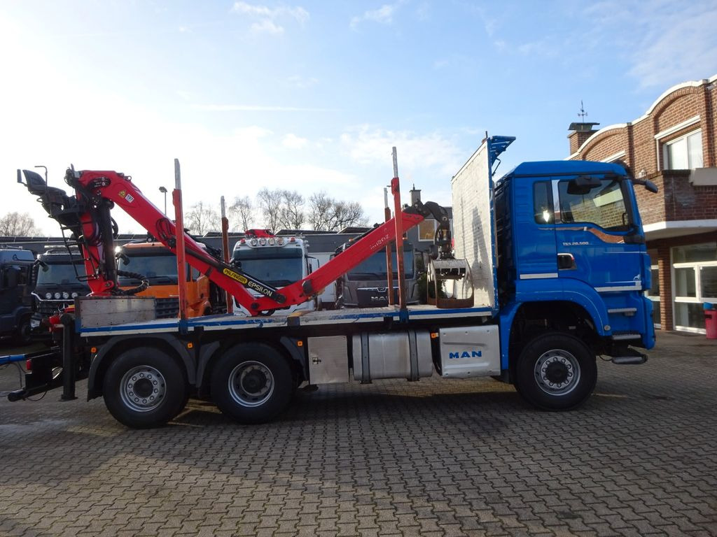 Timber truck, Crane truck MAN 28.500 TGS mit EPSILON-Kran+Achleitner Anhänger: picture 10