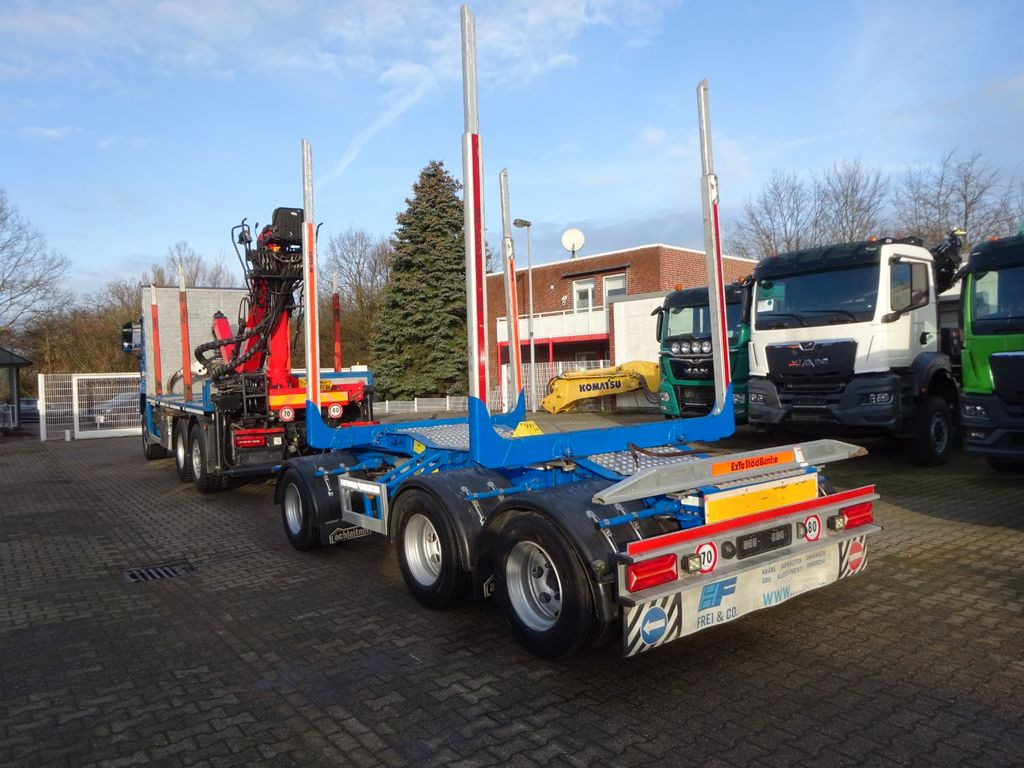 Timber truck, Crane truck MAN 28.500 TGS mit EPSILON-Kran+Achleitner Anhänger: picture 12