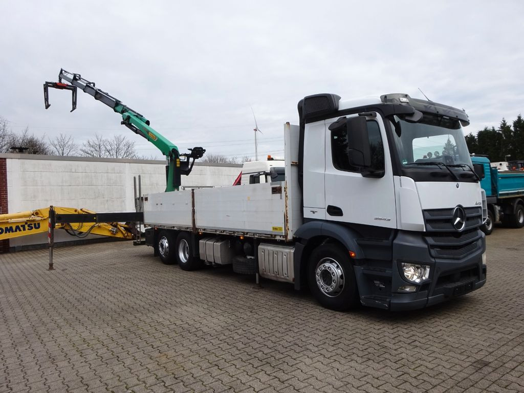 Mercedes-Benz 2543 Antos Baustoff +PK 26001 bis 20 m Auslage - Dropside/ Flatbed truck: picture 4 Mercedes-Benz 2543 Antos Baustoff +PK 26001 bis 20 m Auslage - Dropside/ Flatbed truck: picture 4