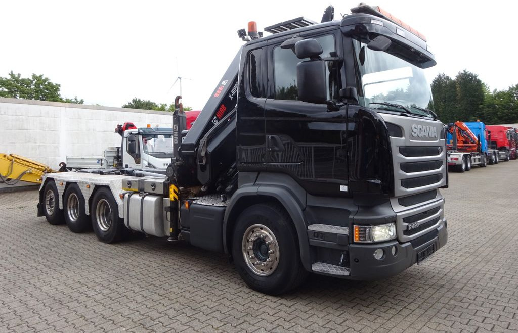 Crane truck, Hook lift truck Scania R490 Abroller + HIAB 302E-6 Bj.2021 !Kran TRIDEM: picture 13