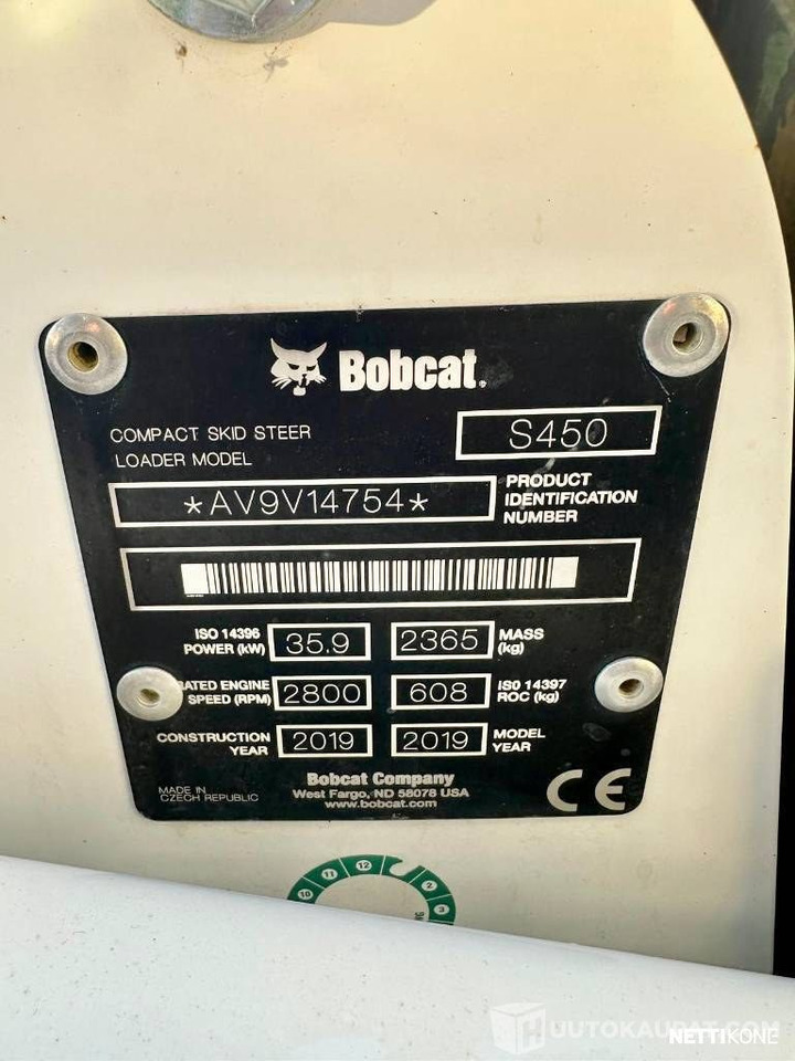 Leasing of  Bobcat S450, 2019 Kuormaaja, Lempäälä Bobcat S450, 2019 Kuormaaja, Lempäälä: picture 15