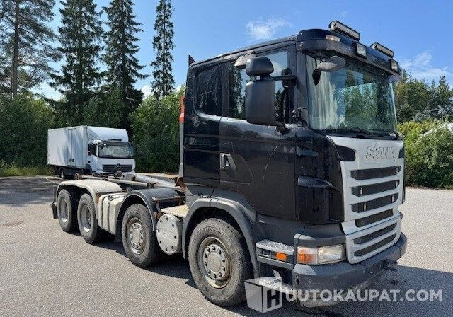 Scania R500 V8, Koukkulavakuorma-auto, 2010, Nakkila - Hook lift truck: picture 2 Scania R500 V8, Koukkulavakuorma-auto, 2010, Nakkila - Hook lift truck: picture 2