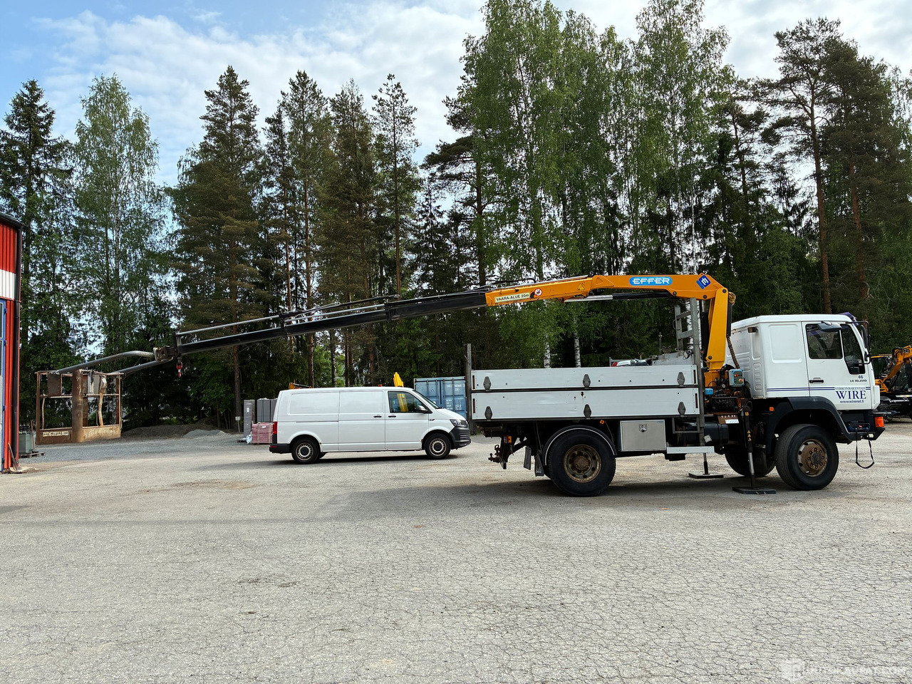 MAN 10.220, 2006 Kuorma-auto 4x4 + Effer 75 nosturi ja henkilönnostokori, Hattula - Truck: picture 1 MAN 10.220, 2006 Kuorma-auto 4x4 + Effer 75 nosturi ja henkilönnostokori, Hattula - Truck: picture 1