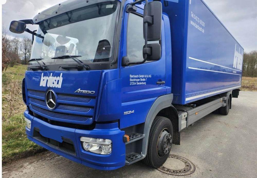 Mercedes-Benz Atego 1524 Z Niemiec TOP 2018 Przód i tył na poduszkach 15t DMC / 7.45m 18 palet TOP STAN - Box truck: picture 1 Mercedes-Benz Atego 1524 Z Niemiec TOP 2018 Przód i tył na poduszkach 15t DMC / 7.45m 18 palet TOP STAN - Box truck: picture 1
