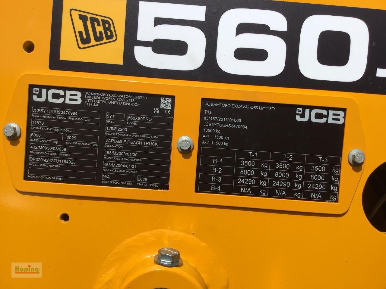 JCB 560-80 AGRI PRO - Telescopic handler: picture 5 JCB 560-80 AGRI PRO - Telescopic handler: picture 5