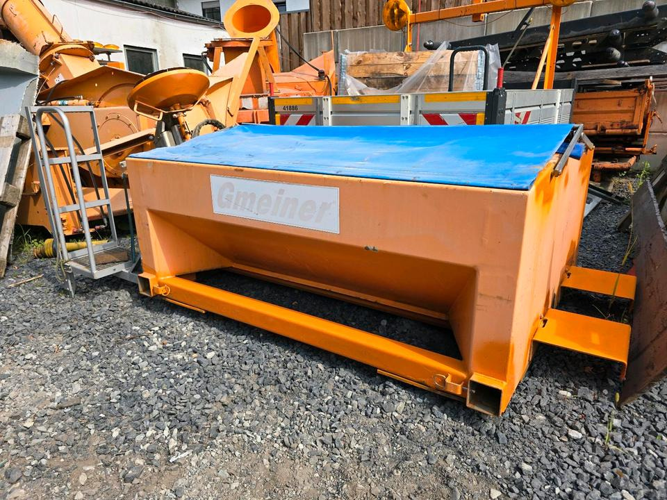 Gmeiner Yeti 2000 TC EWA Salzstreuer Streuautomat Salzsilo Bucher Aufbau für Unimog UGE UGN 405/10 405/12 U318 U 318 423 323 327 427 429 Schmidt Winterdienst - Sand/ Salt spreader: picture 2 Gmeiner Yeti 2000 TC EWA Salzstreuer Streuautomat Salzsilo Bucher Aufbau für Unimog UGE UGN 405/10 405/12 U318 U 318 423 323 327 427 429 Schmidt Winterdienst - Sand/ Salt spreader: picture 2