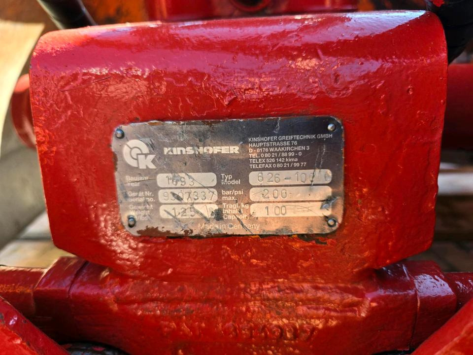 Kinshofer Zweischalengreifer Greifer für Palfinger PK 3700 A Kran Schaufel Greifer mit Drehservo - Clamshell bucket: picture 5 Kinshofer Zweischalengreifer Greifer für Palfinger PK 3700 A Kran Schaufel Greifer mit Drehservo - Clamshell bucket: picture 5