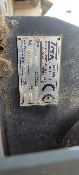 Wciągarka 3,8T do ładowarki obrotowej Dieci Pegasus 40.17, 40.18, 38.16, 45.21 - Other machinery for Aerial platform: picture 4 Wciągarka 3,8T do ładowarki obrotowej Dieci Pegasus 40.17, 40.18, 38.16, 45.21 - Other machinery for Aerial platform: picture 4