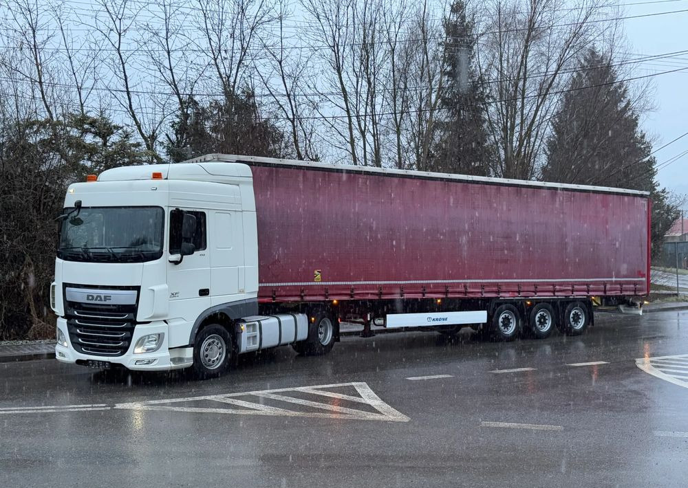 DAF * Zestaw * DAF 106 Euro 6 + Naczepa Krone * Bardzo Dobry Stan - Curtainsider truck: picture 1 DAF * Zestaw * DAF 106 Euro 6 + Naczepa Krone * Bardzo Dobry Stan - Curtainsider truck: picture 1