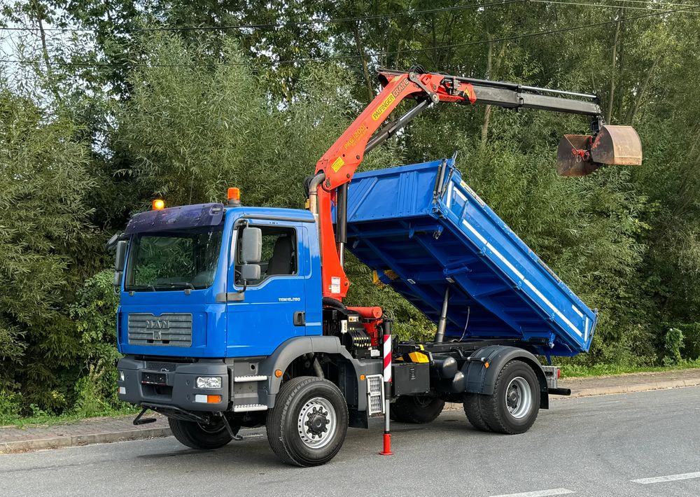 MAN * MAN 18 280 * KIPER WYWROTKA * 4x4 * HDS Palfinger 120 STAN BARDZO DOBRY * Sprowadzony - Tipper: picture 1 MAN * MAN 18 280 * KIPER WYWROTKA * 4x4 * HDS Palfinger 120 STAN BARDZO DOBRY * Sprowadzony - Tipper: picture 1