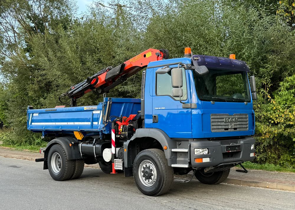 MAN * MAN 18 280 * KIPER WYWROTKA * 4x4 * HDS Palfinger 120 STAN BARDZO DOBRY * Sprowadzony - Tipper: picture 2 MAN * MAN 18 280 * KIPER WYWROTKA * 4x4 * HDS Palfinger 120 STAN BARDZO DOBRY * Sprowadzony - Tipper: picture 2