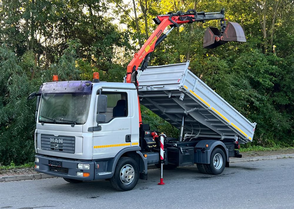 Tipper MAN MAN TGL 12-240 Kiper Wywrotka 4x2 Kran PALFINGER PK 12500 BARDZO DOBRY STAN: picture 9