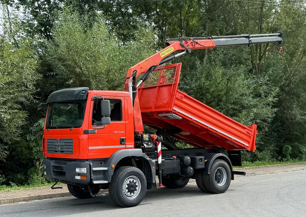 MAN TGM 18-280 MAN 4x4 HDS PALFINGER 105 KIPER WYWROTKA MEILLER BARDZO DOBRY STAN - Tipper: picture 1 MAN TGM 18-280 MAN 4x4 HDS PALFINGER 105 KIPER WYWROTKA MEILLER BARDZO DOBRY STAN - Tipper: picture 1