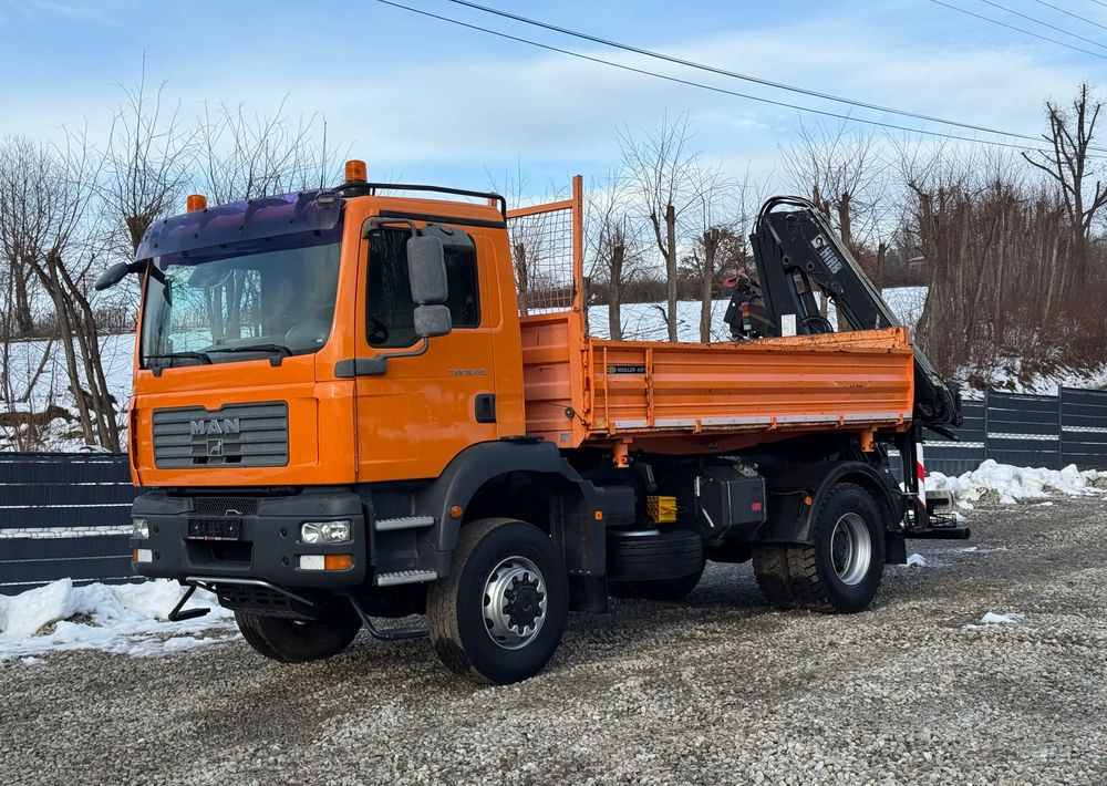 MAN * TGM 18-330 MAN 4x4 HDS Hiab 122 * Kiper Wywrotka * Bardzo Dobry Stan - Tipper: picture 2 MAN * TGM 18-330 MAN 4x4 HDS Hiab 122 * Kiper Wywrotka * Bardzo Dobry Stan - Tipper: picture 2