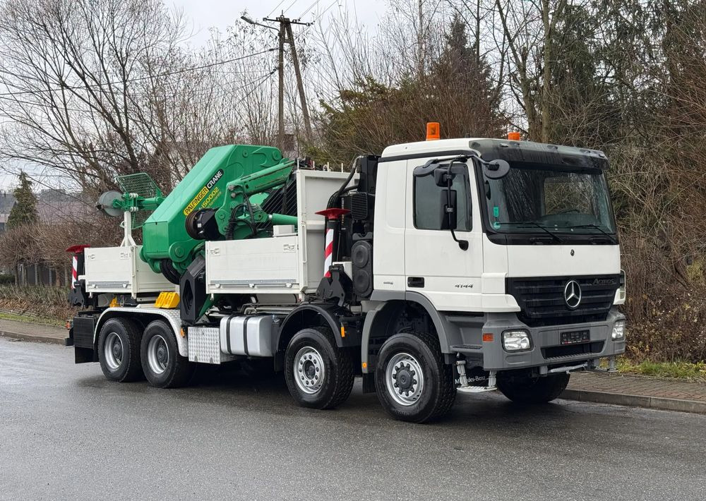 Mercedes-Benz * Mercedes 8x6 Actros 4144 * HDS Palfinger 150002 + FLY JIB PJ 170 * Dźwig * 40 TON * Wyciągarka * 35 Metrów * Kosz * - Dropside/ Flatbed truck, Crane truck: picture 1 Mercedes-Benz * Mercedes 8x6 Actros 4144 * HDS Palfinger 150002 + FLY JIB PJ 170 * Dźwig * 40 TON * Wyciągarka * 35 Metrów * Kosz * - Dropside/ Flatbed truck, Crane truck: picture 1