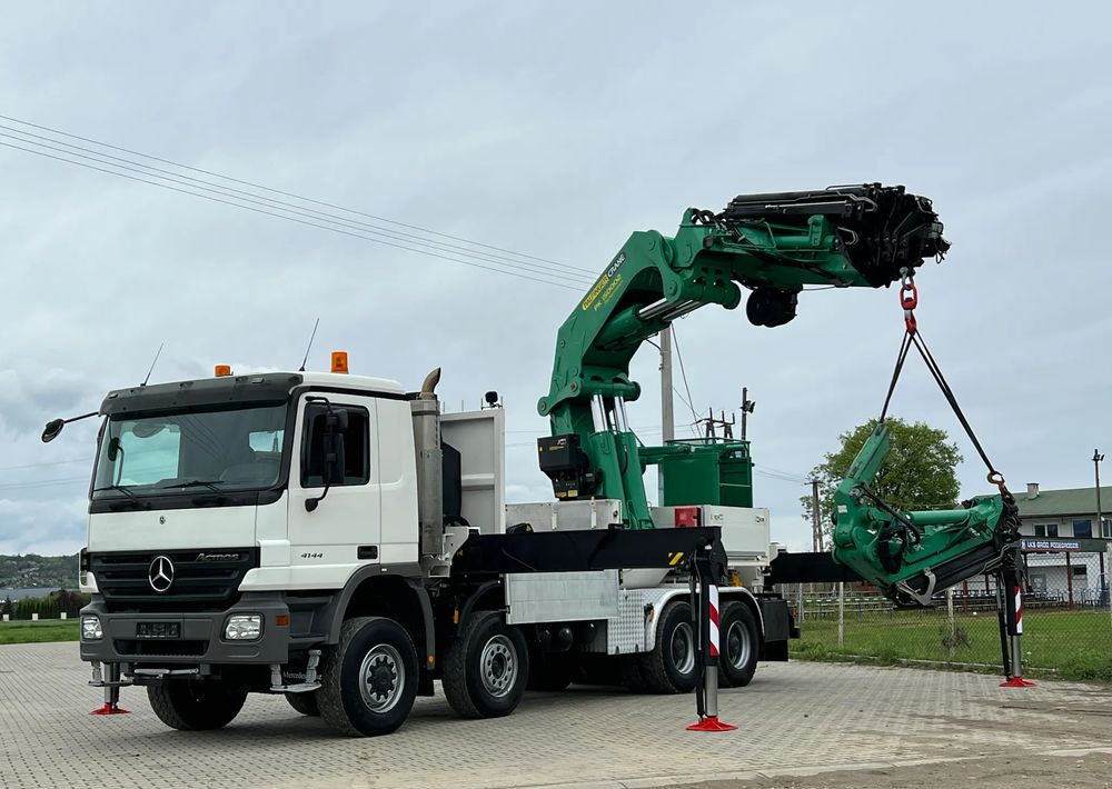 Crane truck Mercedes-Benz * Mercedes 8x6  Actros 4144 * HDS Palfinger 150002 + FLY JIB PJ 170 * Dźwig * 40 TON * Wyciągarka * 35 Metrów * Kosz *: picture 15