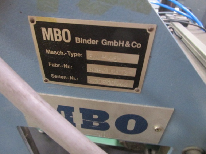 VERTIKALE STAPELAUSLAGE MBO SAP 46L - Folding machine: picture 3 VERTIKALE STAPELAUSLAGE MBO SAP 46L - Folding machine: picture 3