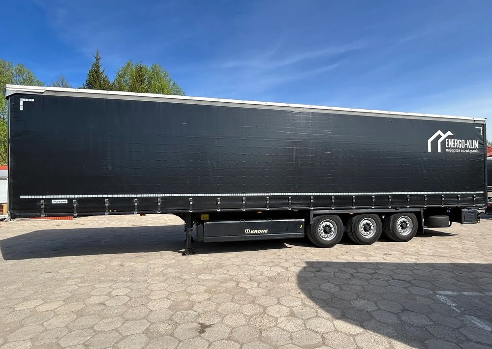 Krone SD FIRANKA / STANDARD / CAŁA CZARNA / KOSZ PALETOWY / OŚ PODNOSZONA !! - Curtainsider semi-trailer: picture 3 Krone SD FIRANKA / STANDARD / CAŁA CZARNA / KOSZ PALETOWY / OŚ PODNOSZONA !! - Curtainsider semi-trailer: picture 3
