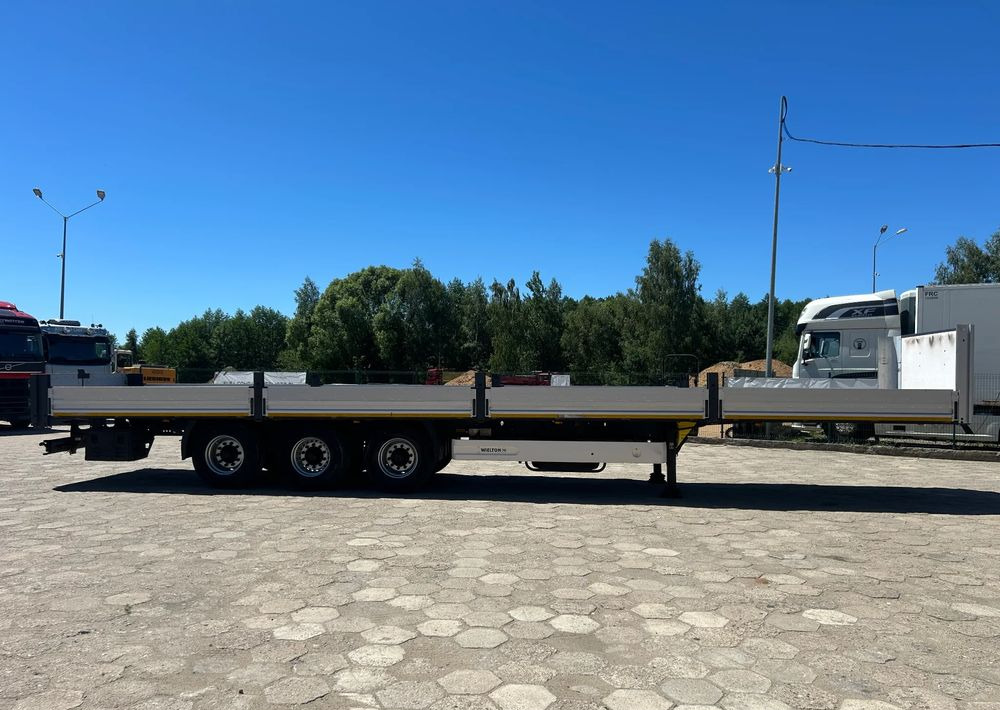 Wielton PLATFORMA BURTOWA / BUDOWLANA / OŚ PODNOSZONA / 2017 ROK !! - Dropside/ Flatbed semi-trailer: picture 3 Wielton PLATFORMA BURTOWA / BUDOWLANA / OŚ PODNOSZONA / 2017 ROK !! - Dropside/ Flatbed semi-trailer: picture 3