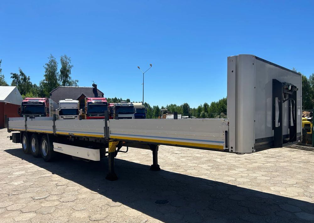 Wielton PLATFORMA BURTOWA / BUDOWLANA / OŚ PODNOSZONA / 2017 ROK !! - Dropside/ Flatbed semi-trailer: picture 2 Wielton PLATFORMA BURTOWA / BUDOWLANA / OŚ PODNOSZONA / 2017 ROK !! - Dropside/ Flatbed semi-trailer: picture 2