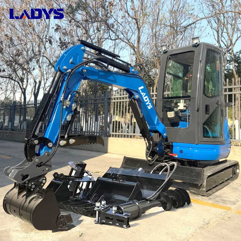 LADYS DY25U Mini Excavator Digger Miniexcavadora EPA Kubota Engine Mini Excavator For Sale With Mini Excavator Attachment Set - Crawler excavator: picture 1 LADYS DY25U Mini Excavator Digger Miniexcavadora EPA Kubota Engine Mini Excavator For Sale With Mini Excavator Attachment Set - Crawler excavator: picture 1