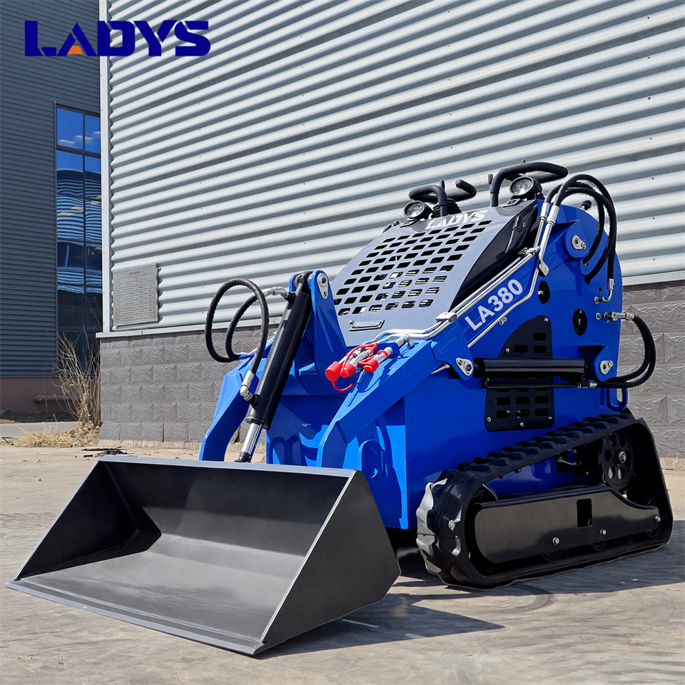 LADYS Free Shipping LA380 Mini Skid Steer Loader Compact Track Diesel Cheap Mini Skid Steer Loader For Sale With Mini Skid Steer Attachments 4 In 1 Bucket - Skid steer loader: picture 3 LADYS Free Shipping LA380 Mini Skid Steer Loader Compact Track Diesel Cheap Mini Skid Steer Loader For Sale With Mini Skid Steer Attachments 4 In 1 Bucket - Skid steer loader: picture 3