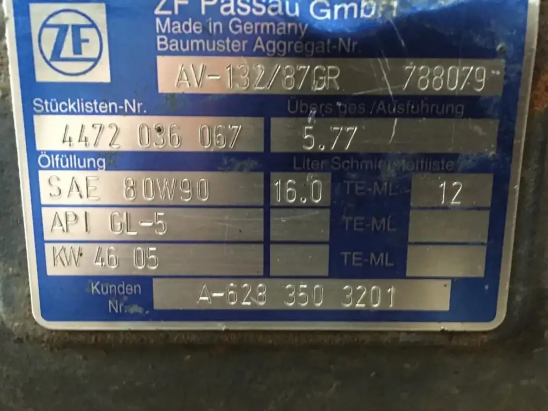 Rear axle for Bus ZF Hinterachse Axis ZF AV132-87 5,77 Mercedes Citaro Setra 4472036067: picture 7