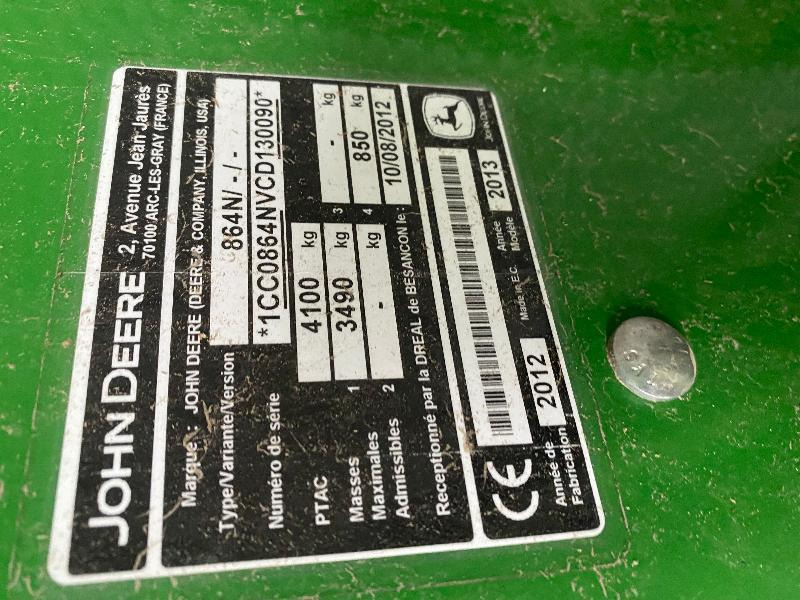JOHN DEERE 864 - Round baler: picture 4 JOHN DEERE 864 - Round baler: picture 4