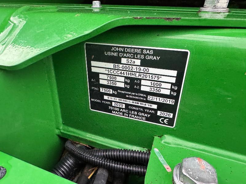 Round baler, Bale wrapper JOHN DEERE C441R: picture 8