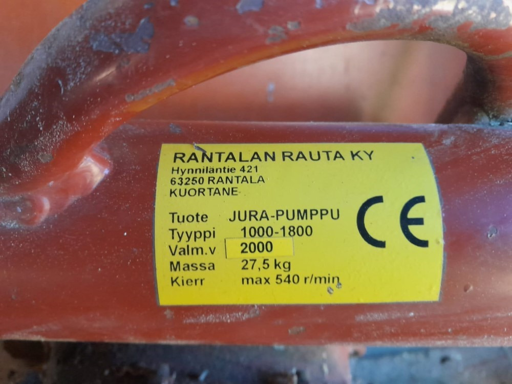 Jura-pumppu - Fertilizing equipment: picture 1 Jura-pumppu - Fertilizing equipment: picture 1
