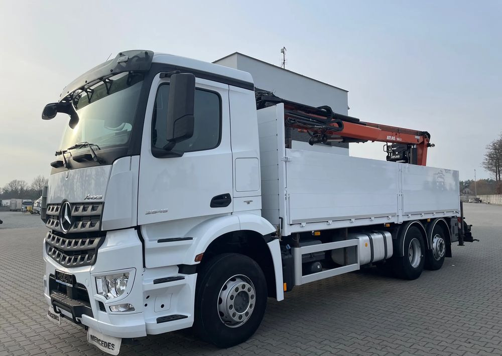 Mercedes-Benz Arocs 2545, HDS ATLAS 186.3 - PILOT - Dropside/ Flatbed truck, Crane truck: picture 1 Mercedes-Benz Arocs 2545, HDS ATLAS 186.3 - PILOT - Dropside/ Flatbed truck, Crane truck: picture 1